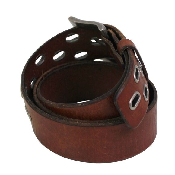 B.A.D. BROWN GENUINE LEATHER 1 3/8"Wd DRESS CASUAL MEN'S BELT Size 36 (*19 - Picture 5 of 13